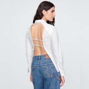 🏷️🔖 NWT Gap × Cult Gaia Backless Classic Shirt